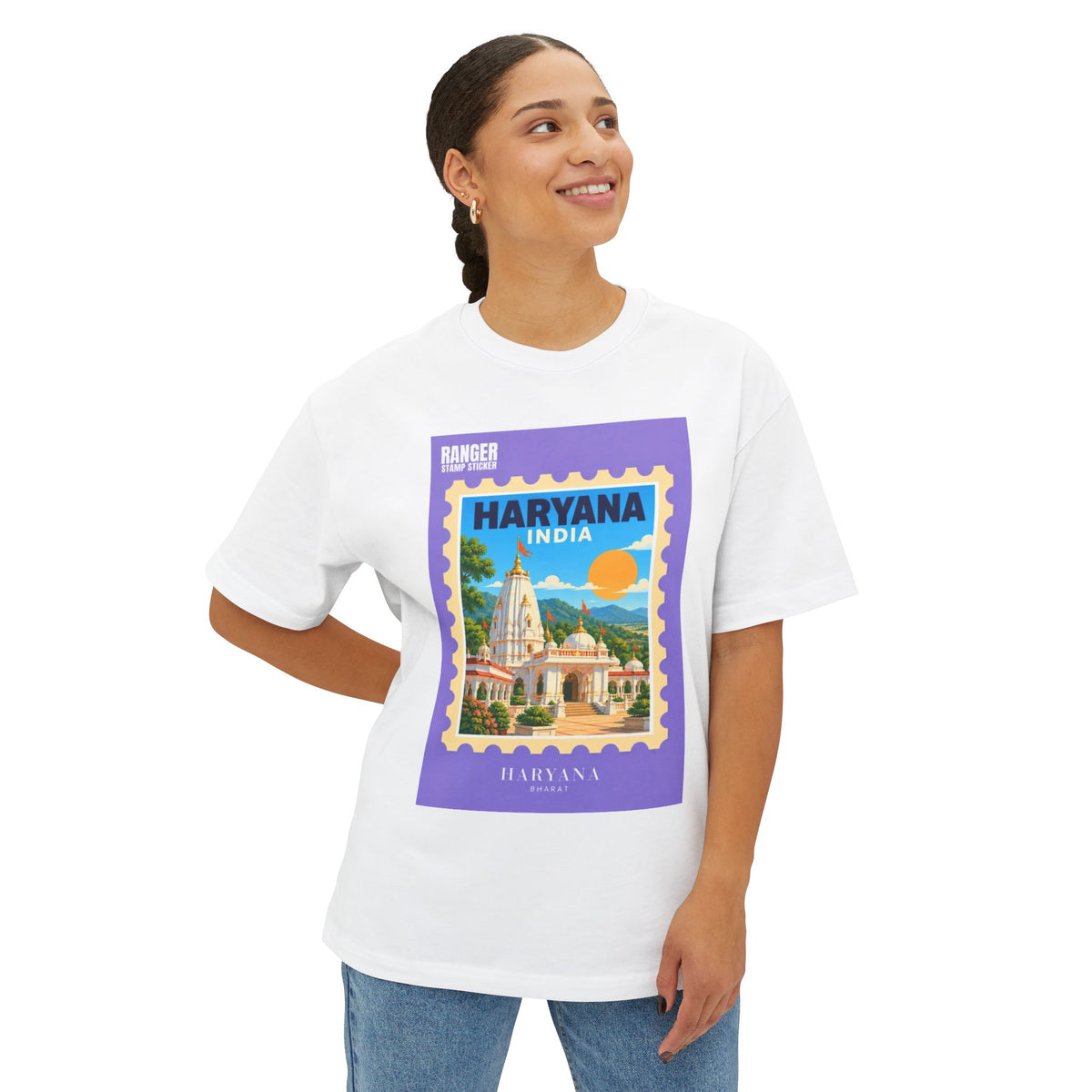 Haryana India Travel Stamp T-Shirt — Vintage Postage Graphic Tee